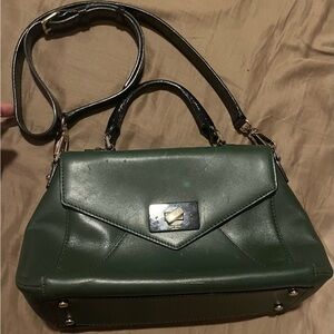 Kate Spade Dark Green and Black Satchel